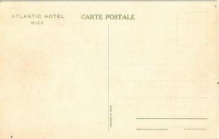 Nice, Atlantic Hotel on Boulevard Victor Hugo. Montage with lady