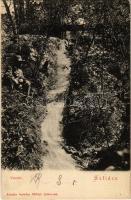 1903 Szliács, Sliac; vízesés. Kerekes Miklós kiadása / waterfall