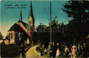 1918 Budapest II. Máriaremete, Mária-Remete; Új templom. Schwarz Jakob kiadása (EK)