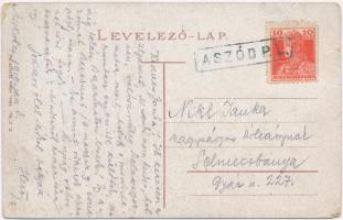 1919 Miskolc, Városháza tér, Megyeháza, Kellner Ignác üzlete (EB)