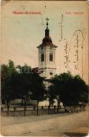 1911 Rácalmás, Római katolikus templom. Reményi Ödön kiadása (apró lyuk / tiny hole)