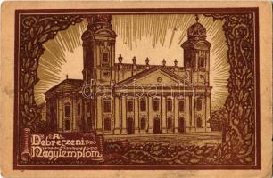 1924 Debrecen, Református Nagytemplom, művészlap. Méliusz könyvkereskedés kiadása s: Haranghy (EK)