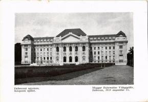 Debrecen, Debreceni Egyetem, központi épület. Magyar Református Világgyűlés (Debrecen, 1938. augusztus 23.)