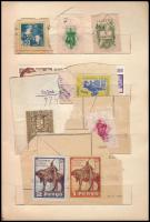 Kis okmánybélyeg tétel főleg kivágások + 1 okmánydarab