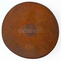 Mladonyiczky Béla (1936-1995) DN "Gémeskút" Br plakett Szign:MB díszdobozban (72mm) T:2