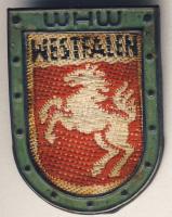 Német 3. Birodalom 1940-es évek "W.H.W. - Westfalen (Téli Segély Szolgálat) fém-szövet kitűző
