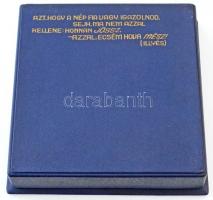 1972. "Györffy István Kollégium - NÉKOSZ - XXX" Br emlékplakett dísztokban, Illyés Gyula i...
