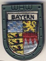 Német 3. Birodalom 1940-es évek "W.H.W. - Bayern (Téli Segély Szolgálat) fém-szövet kitűző