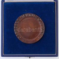 DN "Dr. Orovecz Béla / Országos Mentőszolgálat" Br emlékérem eredeti tokban (67mm) T:2