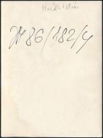 cca 1960 Hováth István altábornagy portréfényképe, kitüntetésekkel, szalagsávokkal, 12x9 cm