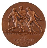 Ausztria 1973. "Bécsi Kereskedelmi Kamara" Br emlékérem dísztokban. Szign.: Grienauer (50m...