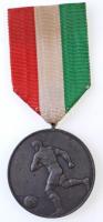 1947. Europai Vasutas Labdarúgó Bajnokság Budapest 1947 fém díjérem szalaggal (46mm) T:2