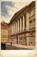 Budapest V. Vármegyeház. Műemlékek Országos Bizottsága s: Weichenger - képeslapfüzetből (EK)