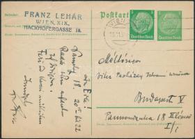 1939 Lehár Ferenc (1870-1948) saját kézzel aláírt levelezőlapja vitézi Papházi Istvánnak Budapestre