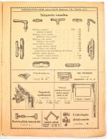 1932 Herskovits Mór vaskereskedő épületvas, bútorvasalás, szerszám áruk képes árjegyzéke. 12 p