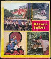 Sellyei Anna: Úttörőtükör. Az úttörőmozgalom 30 éves története képekben. Bp., 1976, Móra. Kiadói vászon kötés, kiadói szakadt papír védőborítóval. Volt könyvtári példány.