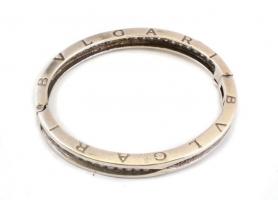 Ezüst(Ag) karkötő, Bulgari jelzéssel, 5,5×5 cm, bruttó: 34,4 g