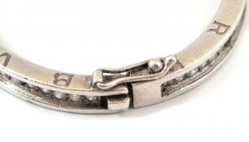 Ezüst(Ag) karkötő, Bulgari jelzéssel, 5,5×5 cm, bruttó: 34,4 g