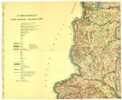 A Magyar Állam összes erdőségeinek átnézeti térképe, 12 szelvényből álló, nagy méretű reprint térkép...
