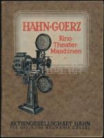 1925 Hahn-Goerz Kino-Theater-Maschinen. Cassel, Aktiengesellschaft Hahn Für Optik und Mechanik, vetítőgép katalógus, prospektus, német nyelven, szövegközti illusztrációkkal, 64 p. Ritka!