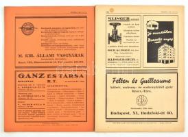 1940-41 2 db Technika a magyar mérnök lapja c. folyóirat.