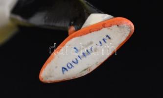 Aquincumi zenélő bohóc, kézzel festett, jelzett, apró kopásnyomokkal, m: 20,5 cm