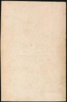 cca 1865 Ferenc József (1830-1916) császár és király fiatalkori portréja, keményhátú fotó, 10×6 cm