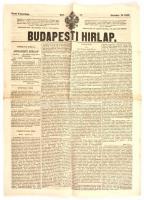 1857 A Budapesti Hírlap október 18. száma.