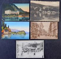 420 db régi külföldi városképes lap, érdekes vegyes anyag / 420 old foreign postcards, interesting material