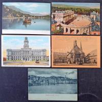 420 db régi külföldi városképes lap, érdekes vegyes anyag / 420 old foreign postcards, interesting m...