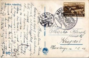 Kassa, Kosice; Rasinová ul. /  utca / street view + "1938 Kassa visszatért" So. Stpl. (EK)