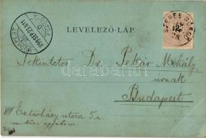 1899 Lőcse, Levoca; látkép, templom. Braun Fülöp kiadása / general view, church (EK)