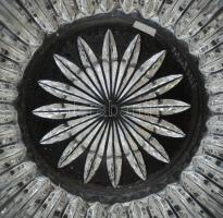 Val Saint Lambert kristály pezsgős vödör, aranyozott peremmel. Jelzett. Hibátlan. d: 20 cm, m: 21 cm