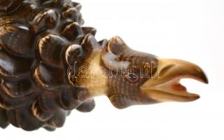 Herendi Turul / sas. Kézzel festett, jelzett, hibátlan, m:34 cm / Herend Turul bird, perfect conditi...