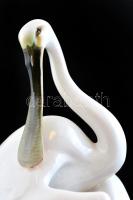 Herendi Kanalasgém pár. Kézzel festett, jelzett, javított, m:37 cm