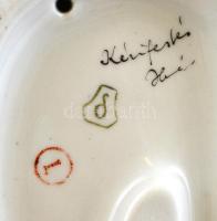 Drasche porcelán focista, kézzel festett, jelzett, hibátlan, m: 28 cm