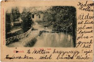 1900 Előpatak, Valcele; tó / Teich / lake (kopott sarkak / worn corners)