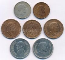 Jordánia 1964-1993. 5f - 5P (7xklf) T:1-,2
Jordan 1964-1993.  5 Fils - 5 Piastres (7xdiff) C:AU,XF