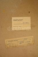 Vén Emil (1902-1984): Almás csendélet. Olaj, farost, jelzett, hátoldalán felirattal: Almás csendélet...