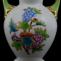 Herendi Viktória mintás urnaváza. Kézzel festett, jelzett, hibátlan 21 cm