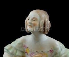 Herendi porcelán Déryné, kézzel festett, jelzett, hibátlan m: 21 cm