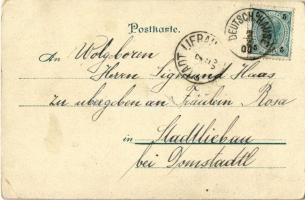 1900 Austro-Hungarian Navy, K.u.K. Kriegsmarine, mariners at the dock. Kunstanstalt Karl Schwidernoc...