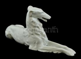 Herendi porcelán agár, fehér mázas, jelzett, hibátlan 28×12 cm