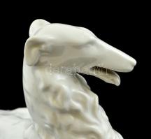 Herendi porcelán agár, fehér mázas, jelzett, hibátlan 28×12 cm