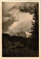 1942 Csíki-havasok, Muntii Ciucului; Egyes-kő / Piatra Singuratica / rock, mountain peak. photo (EK)