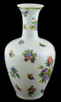 Herendi Viktória mintás óriás padló váza, kézzel festett, jelzett, hibátlan, m: 49,5 cm