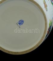 Herendi Viktória mintás óriás padló váza, kézzel festett, jelzett, hibátlan, m: 49,5 cm