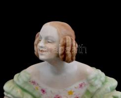 Herendi porcelán Déryné, kézzel festett, jelzett, hibátlan, m: 35 cm