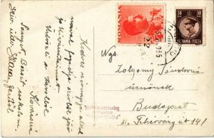 1935 Giurgiu, Gyurgyevó, Gyurgyó; Centrul orasului / street view, shops. Royal photo (EB)