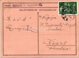 1944 A szegénynek is akad szegénye, akinek szintén jól esik a szeretet. Állatvédelmi levelező-lap / ...